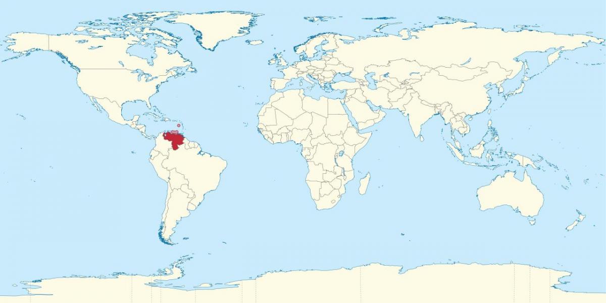વેનેઝુએલા પર વિશ્વ ના નકશા