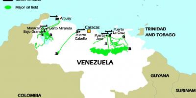 વેનેઝુએલા તેલ અનામત નકશો
